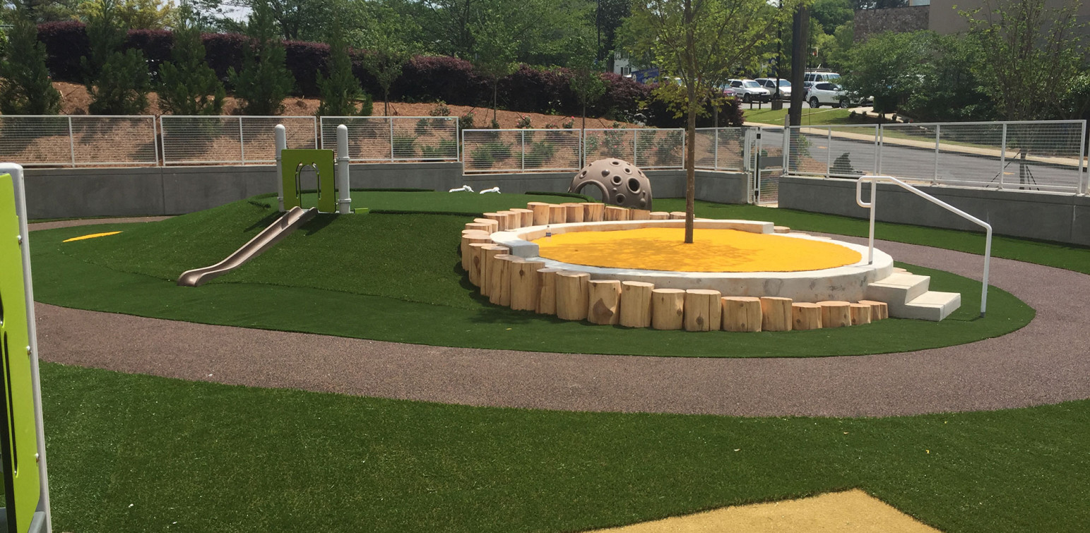 ForeverLawn Atlanta Georgia Artificial Turf Wellstar Marietta Playground Grass